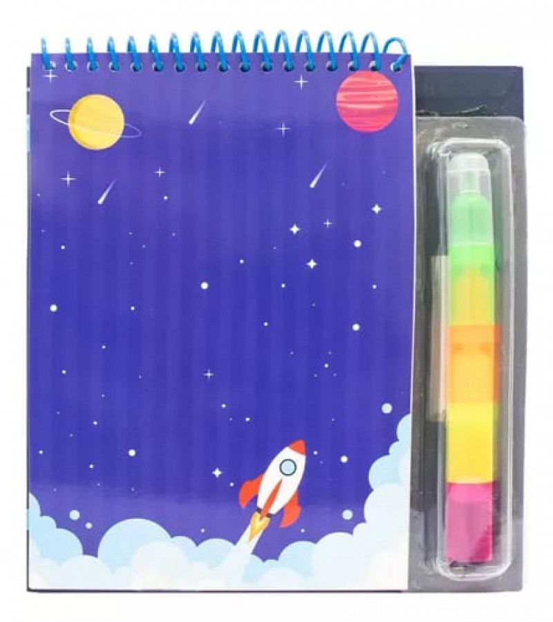 LIVRO ESPACO COM CANETA 4 EM 1 + ADESIVO HAPPY BOOKS - REF. 314021 - 1 UNIDADE