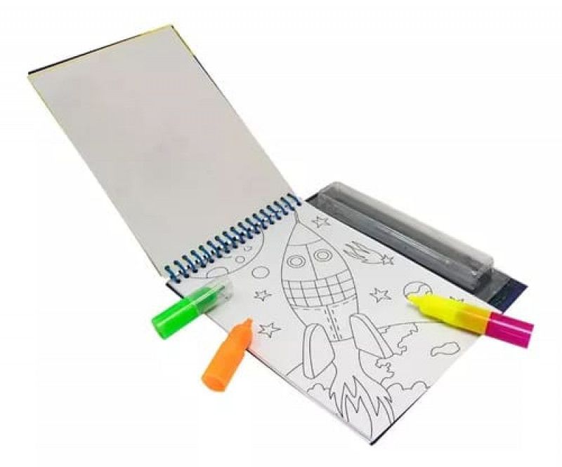 LIVRO ESPACO COM CANETA 4 EM 1 + ADESIVO HAPPY BOOKS - REF. 314021 - 1 UNIDADE