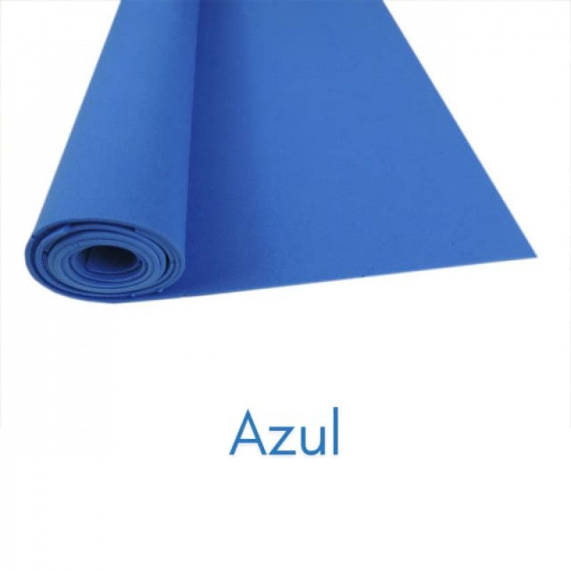 PLACA EVA 60X40CM LISO ADESIVO IBEL AZUL - PACOTE COM 10 UNIDADES