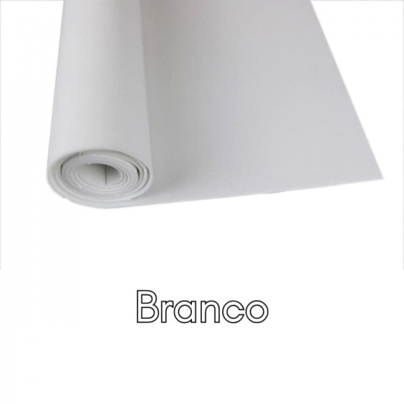 PLACA EVA 60X40CM LISO ADESIVO IBEL BRANCO - PACOTE COM 10 UNIDADES
