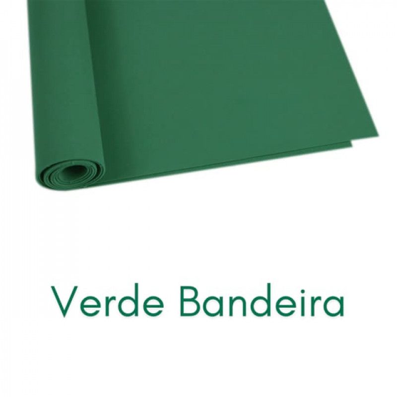 PLACA EVA 60X40CM LISO ADESIVO IBEL VERDE - PACOTE COM 10 UNIDADES