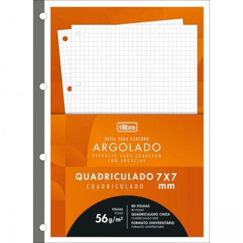BLOCO FICHARIO 80 FOLHAS QUADRICULADO 7X7CM 63G TILIBRA - REF. 346365 - PACOTE COM 4 UNIDADES