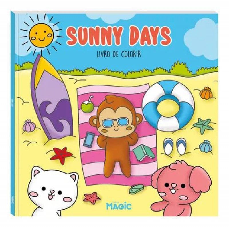 LIVRO PARA COLORIR BOBBIE GOODS SUNNY DAYS MAGIC - REF. 84952 -  1 UNIDADE