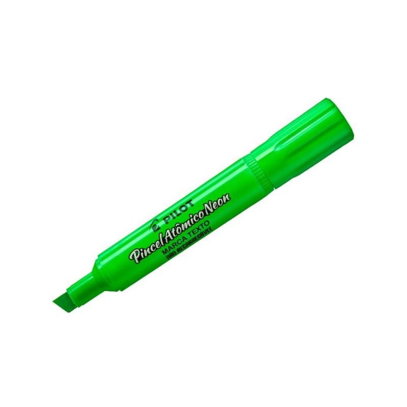 PINCEL MARCA TEXTO VERDE NEON JUMBO PILOT - REF. 1440005CX012VD - CAIXA COM 12 UNIDADES