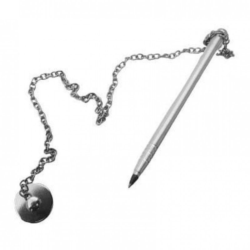 CANETA FIXA MOEDA CROMADA X.P.T.O - 1 UNIDADE