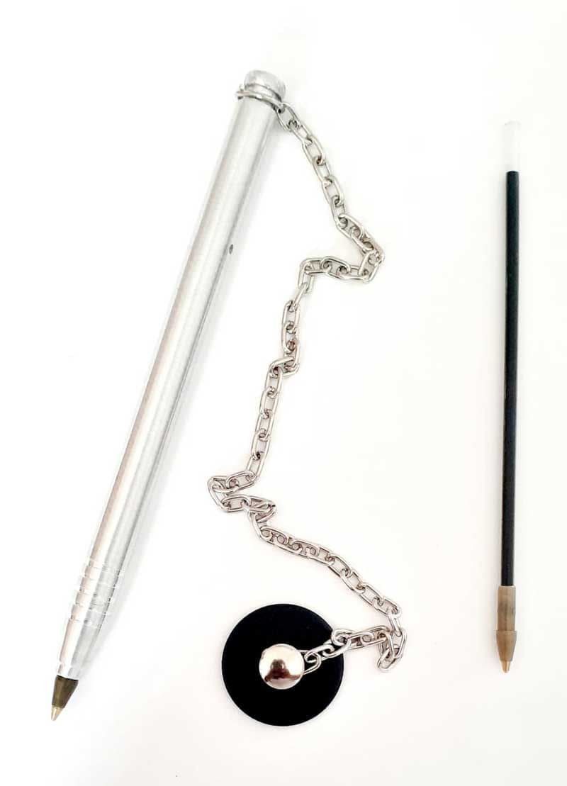 CANETA FIXA MOEDA PRETO X.P.T.O - 1 UNIDADE