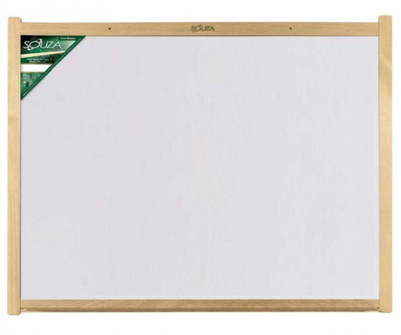 QUADRO BRANCO 300X120 MADEIRA PINUS LUXO SOUZA – REF. 6121 - 1 UNIDADE