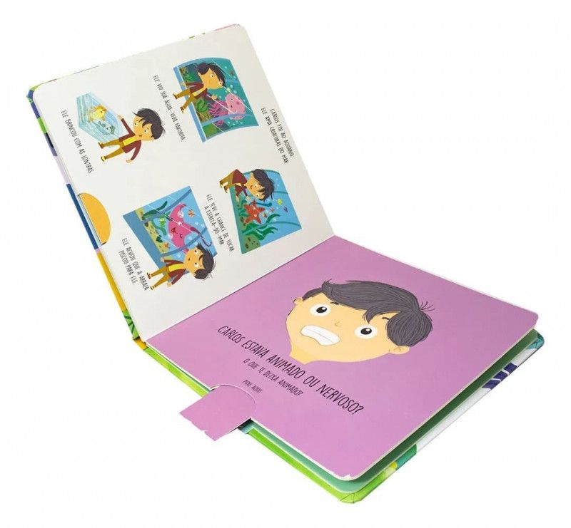 LIVRO DESCOBRINDO SENTIMENTOS PUXE A ABA HAPPY BOOK - REF. 319414 - 1 UNIDADE