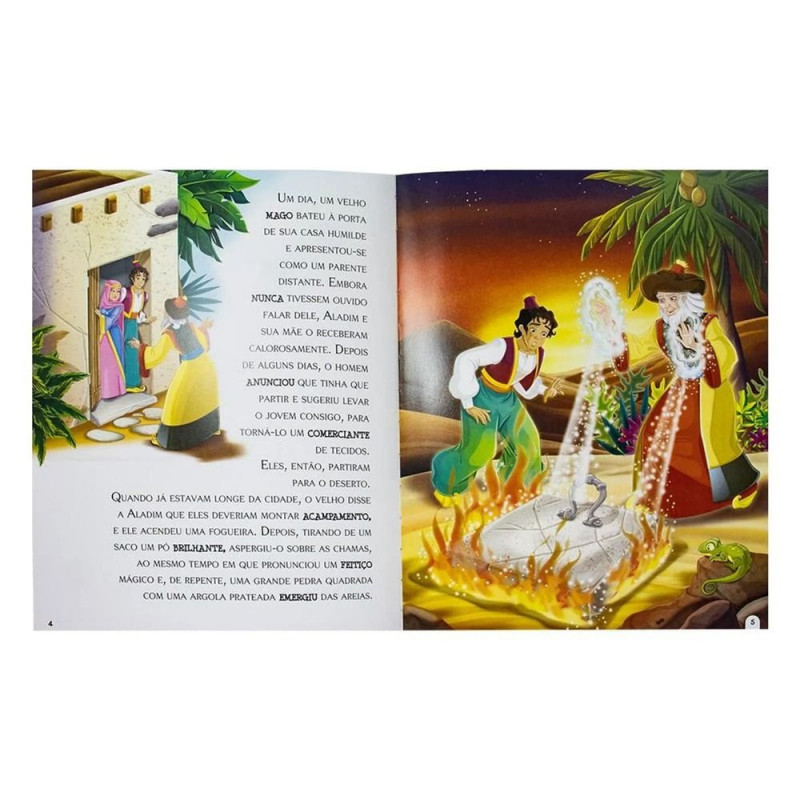 LIVRO ERA UMA VEZ ALADIM E A LAMPADA MAGICA HAPPY BOOK - REF. 311391 - 1 UNIDADE