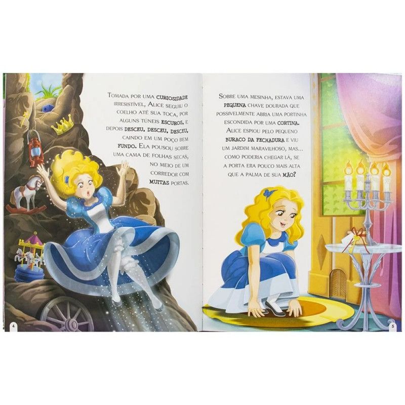 LIVRO ERA UMA VEZ ALICE NO PAIS DAS MARAVILHAS HAPPY BOOK- REF. 311405 - 1 UNIDADE