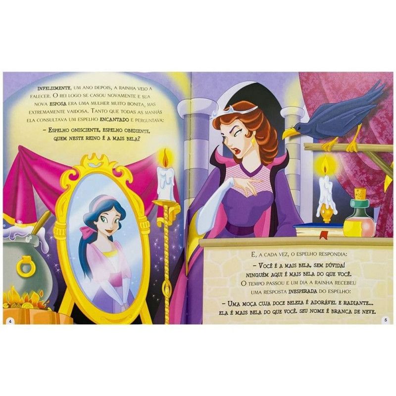 LIVRO ERA UMA VEZ BRANCA DE NEVE E OS SETE ANOES HAPPY BOOK - REF. 311421 - 1 UNIDADE