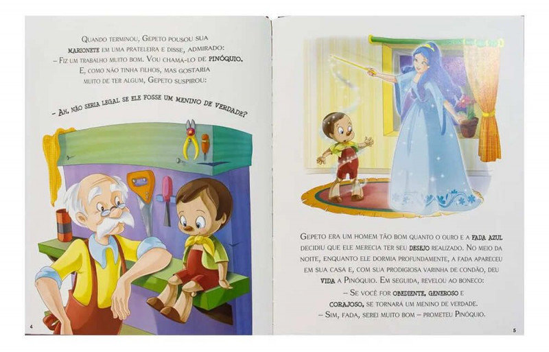 LIVRO ERA UMA VEZ PINOQUIO HAPPY BOOKS - REF. 311413 - 1 UNIDADE