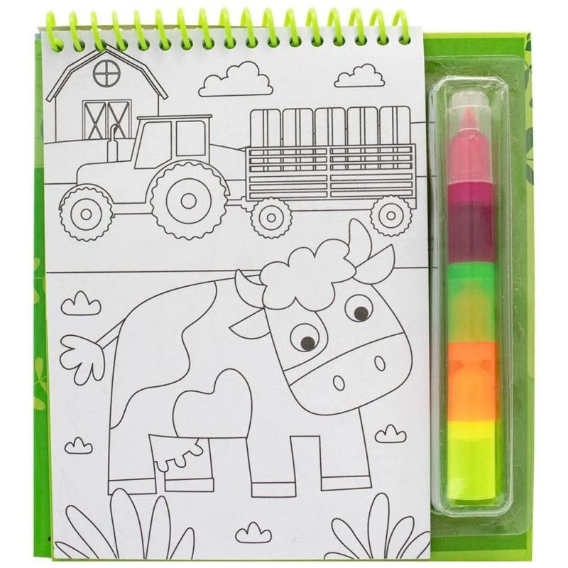 LIVRO FAZENDA COM CANETA 4 EM 1 + ADESIVO HAPPY BOOK - REF. 314030 - 1 UNIDADE