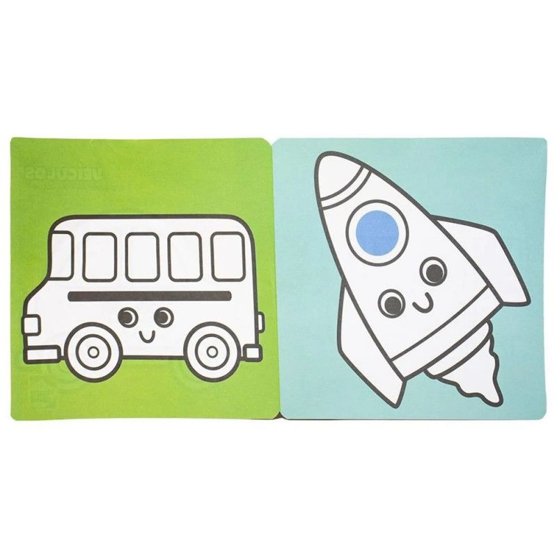 LIVRO COLORIR SANFONA VEICULOS HAPPY BOOK - REF. 316768 - 1 UNIDADE