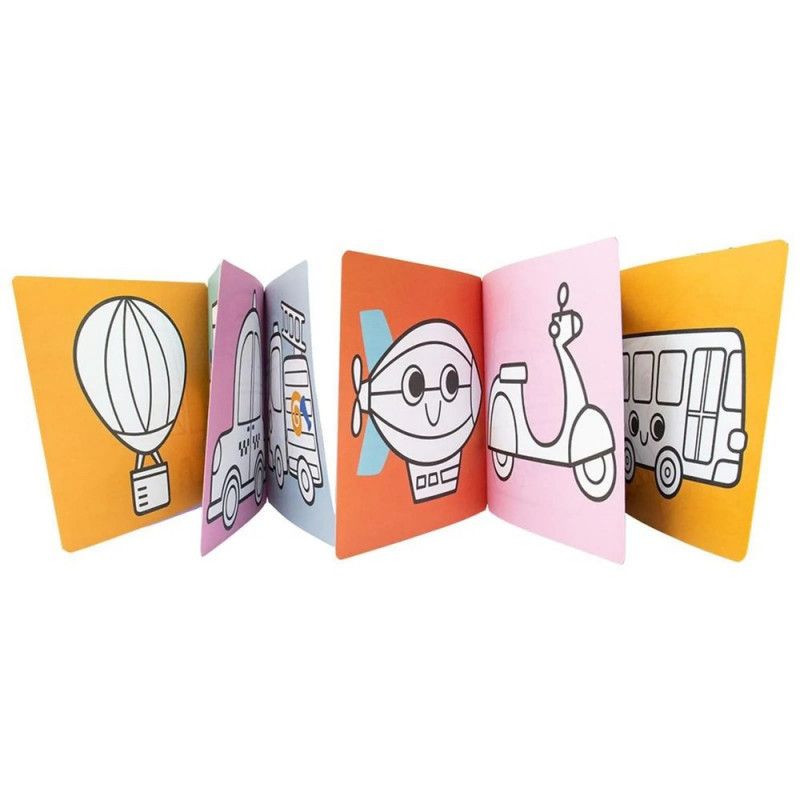 LIVRO COLORIR SANFONA VEICULOS HAPPY BOOK - REF. 316768 - 1 UNIDADE