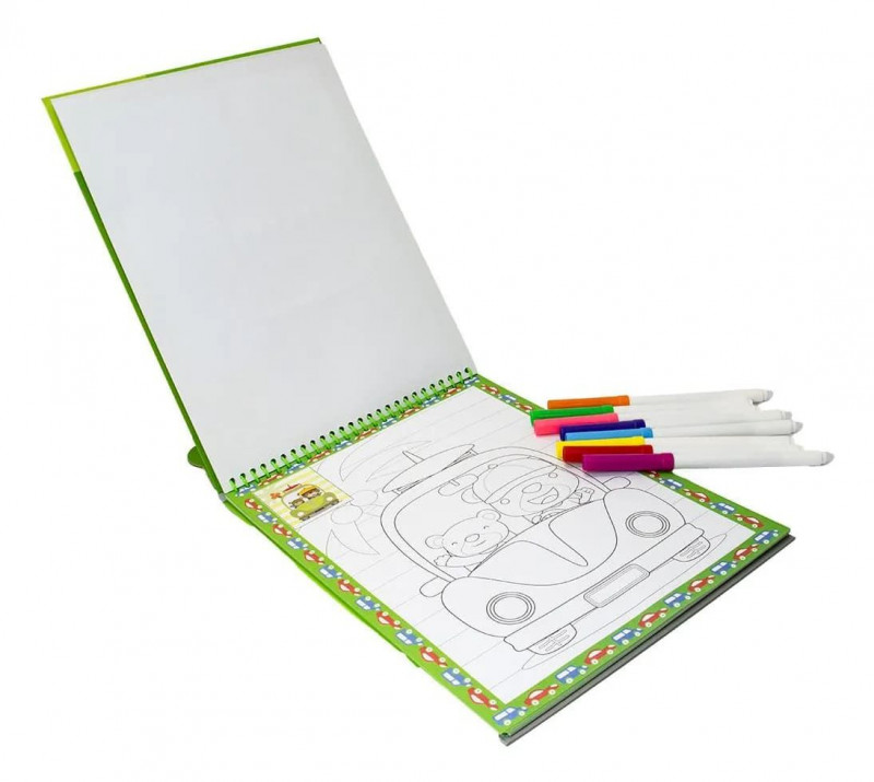 LIVRO MUNDO COLORIDO COM CANETA VEÍCULOS HAPPY BOOK - REF. 316466 - 1 UNIDADE