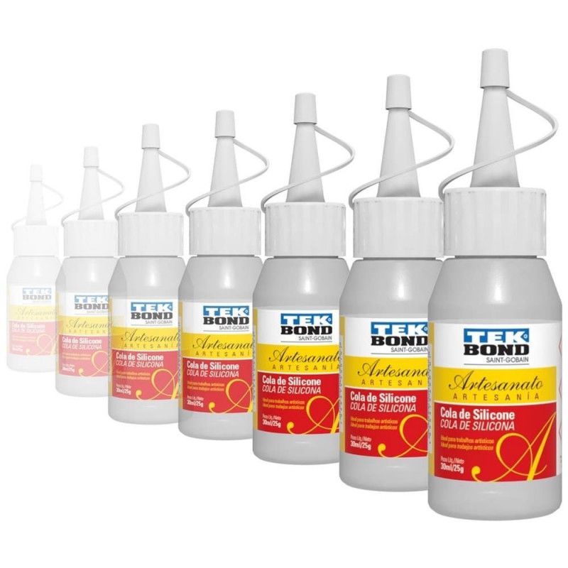 COLA SILICONE LIQUIDA 30ML 25G TEKBOND - REF. 69957367265 - CAIXA COM 12 UNIDADES