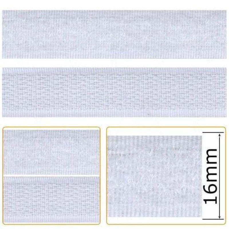 FECHO CONTATO ADESIVO 16MM BRANCO ARTEPUNTO – REF. FA001-016 BCO – PACOTE COM 10 UNIDADES