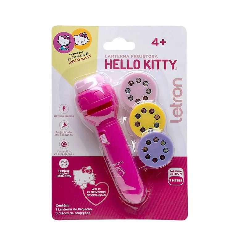 LANTERNA PROJETORA HELLO KITTY BLISTER LEO E LEO - REF. 10337 -  1 UNIDADE