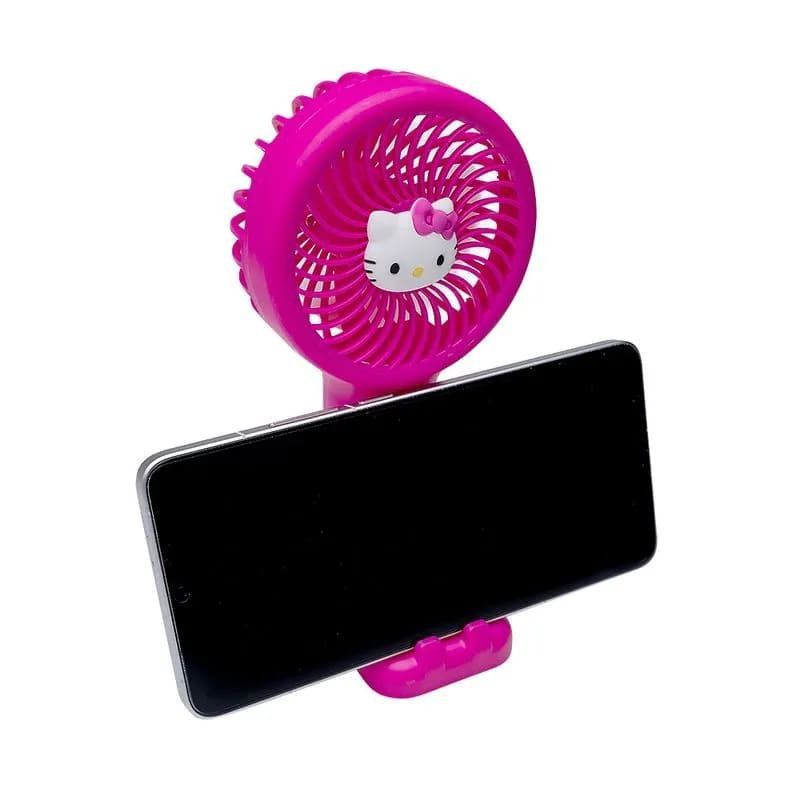 MINI VENTILADOR HELLO KITTY COM SUPORTE LEO E LEO - REF. 10339 -  1 UNIDADE