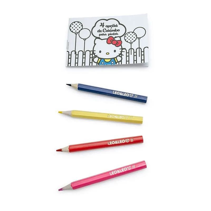 KIT PINTURA COM CARIMBO HELLO KITTY BLISTER LEO E LEO - REF. 10381 -  1 UNIDADE