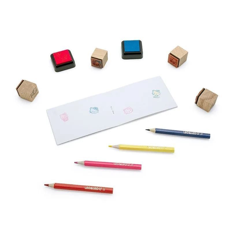 KIT PINTURA COM CARIMBO HELLO KITTY BLISTER LEO E LEO - REF. 10381 -  1 UNIDADE
