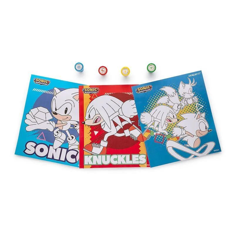KIT COLORIR COM CARIMBOS SONIC LEO E LEO - REF. 10399 -  1 UNIDADE