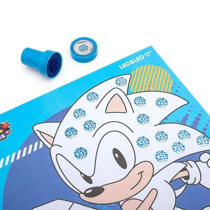 KIT COLORIR COM CARIMBOS SONIC LEO E LEO - REF. 10399 -  1 UNIDADE