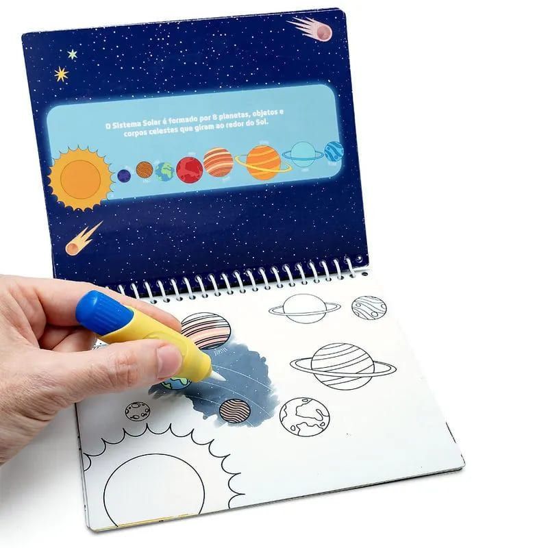 LIVRO COLORIR C/AGUA GALAXIA LEO E LEO - 91675 CX COM 12 UN