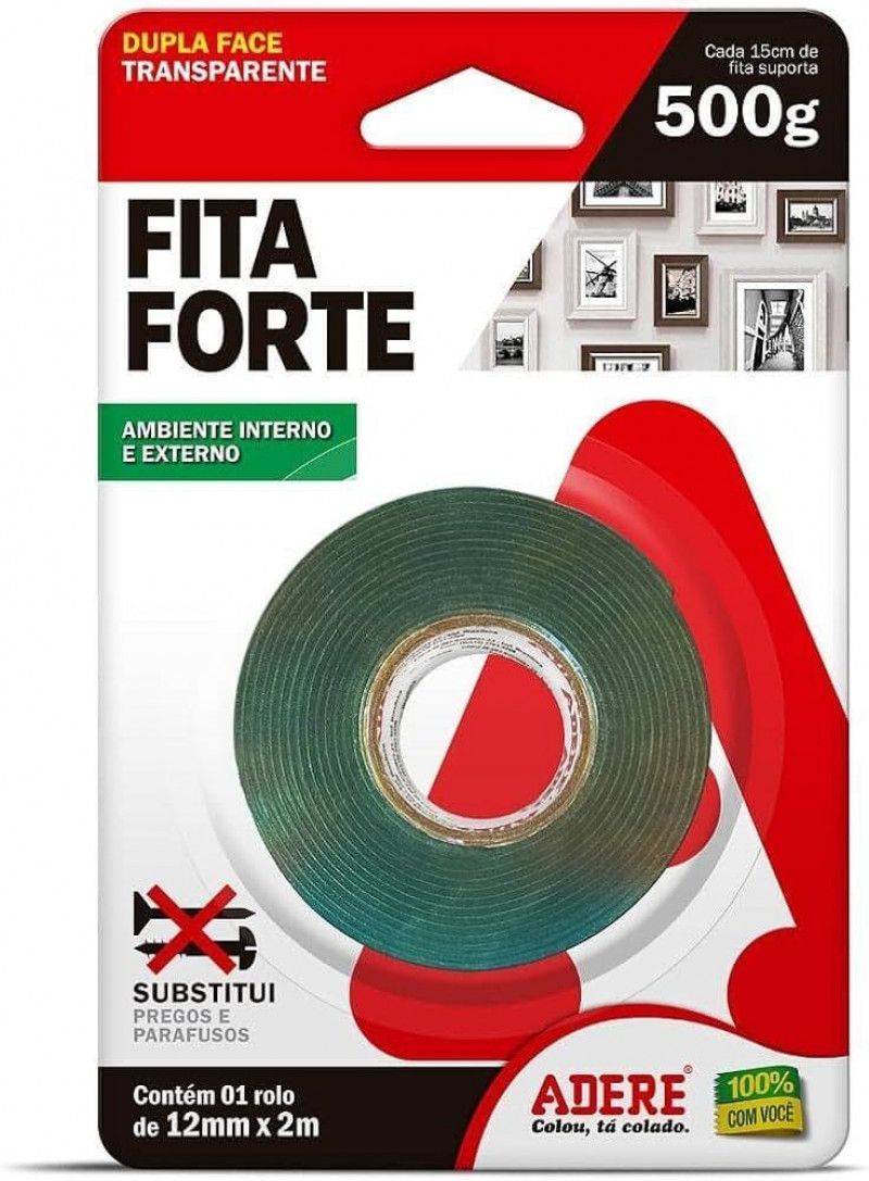 FITA D.FACE 12MMX2M AMB INTERNO/EXTERNO A - 28459108644 UN COM 1 UN
