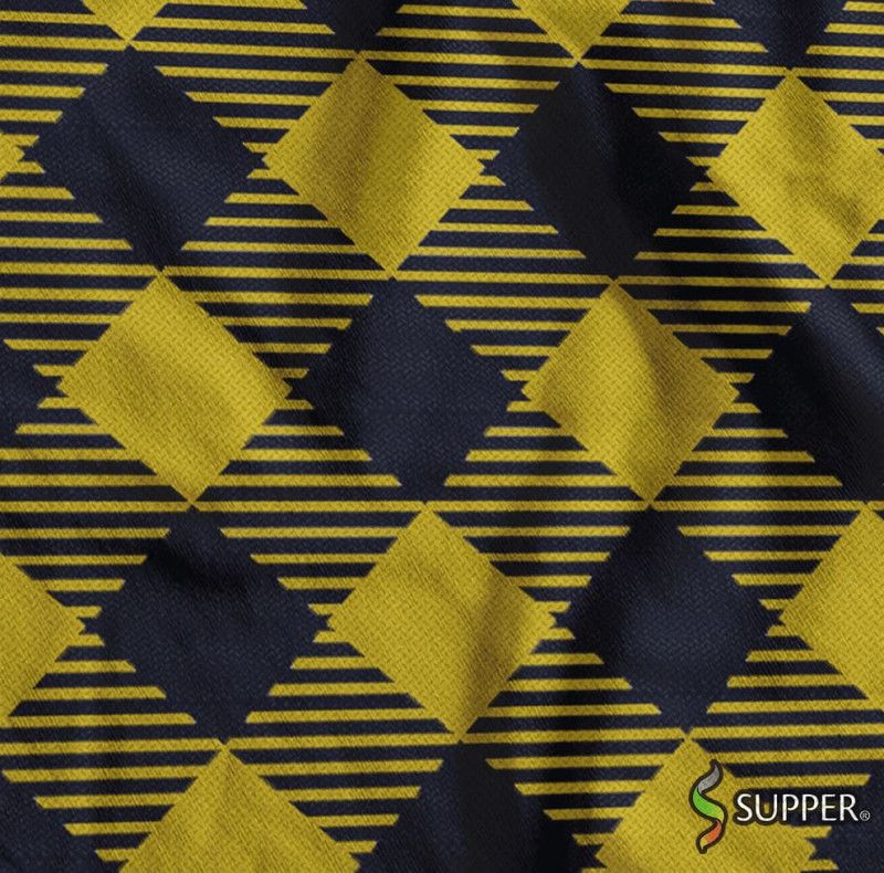 TNT 1,40 X 25 METROS ESTAMPADO XADREZAO AMARELO / PRETO - REF. NT.EST.00.0808 - 1 UNIDADE