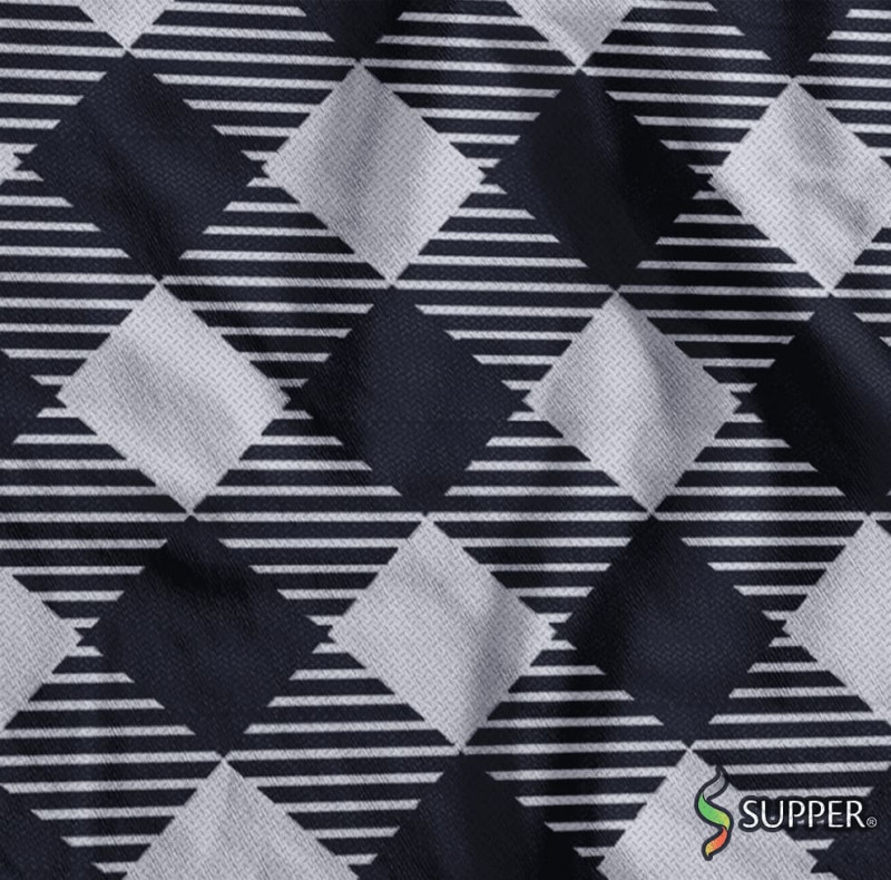 TNT 1,40 X 25 METROS ESTAMPADO XADREZAO BRANCO / PRETO - REF. NT.EST.00.0802 - 1 UNIDADE