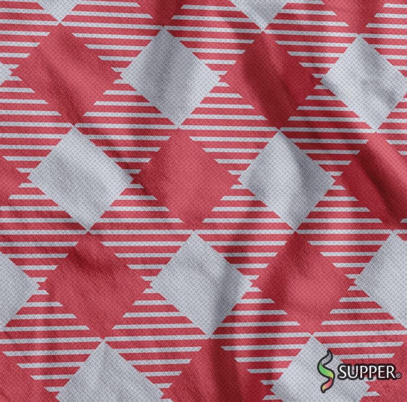 TNT 1,40 X 25 METROS ESTAMPADO XADREZAO BRANCO / VERMELHO - REF. NT.EST.00.0796 - 1 UNIDADE