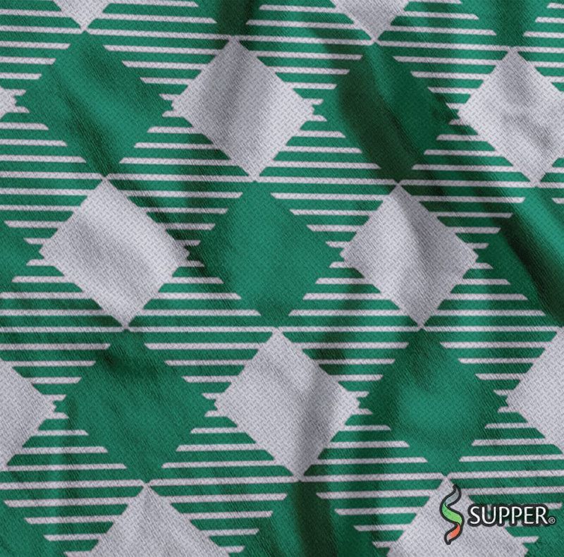 TNT 1,40 X 25 METROS ESTAMPADO XADREZÃO BRANCO / VERDE - REF. NT.EST.00.0800 - 1 UNIDADE