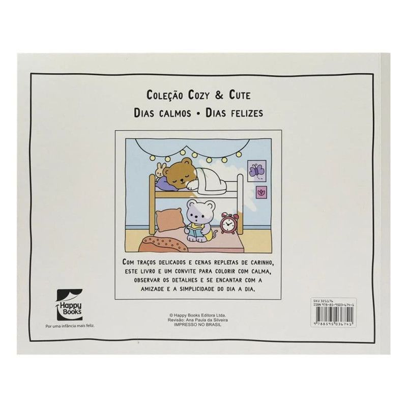 LIVRO COZY & CUTE DIAS CALMOS - REF. 321176 - PACOTE COM 5 UNIDADES