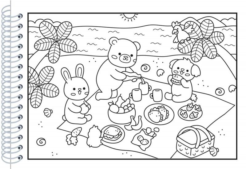 LIVRO COLORIR ESPIRAL CUTE AN COZY ORANGE MAGIC - 1 UNIDADE