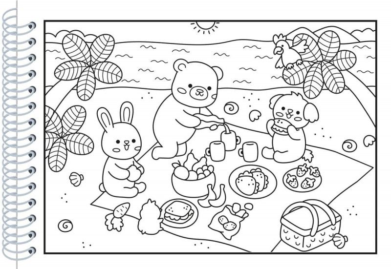 LIVRO COLORIR ESPIRAL CUTE AN COZY ORANGE MAGIC - 1 UNIDADE