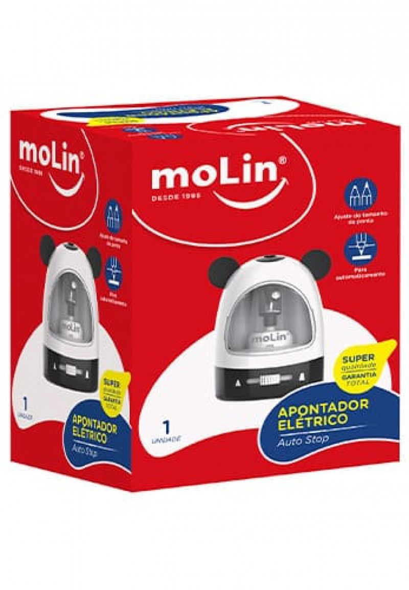 APONTADOR ELETRICO AUTO STOP 15630 MOLIN - REF. 15630 - 1 UNIDADE