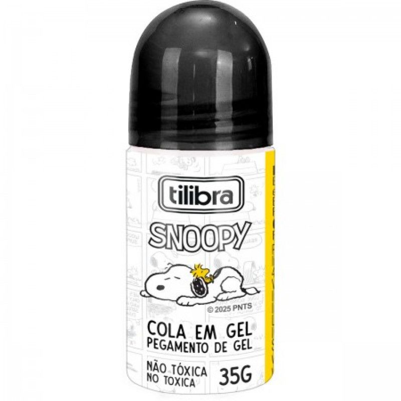 COLA GEL 35G SNOOPY TILIBRA - REF. 392456 - PACOTE COM 12 UNIDADES