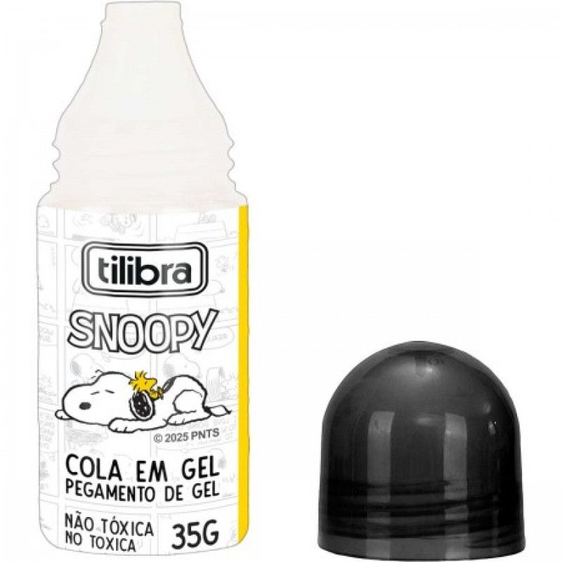 COLA GEL 35G SNOOPY TILIBRA - REF. 392456 - PACOTE COM 12 UNIDADES