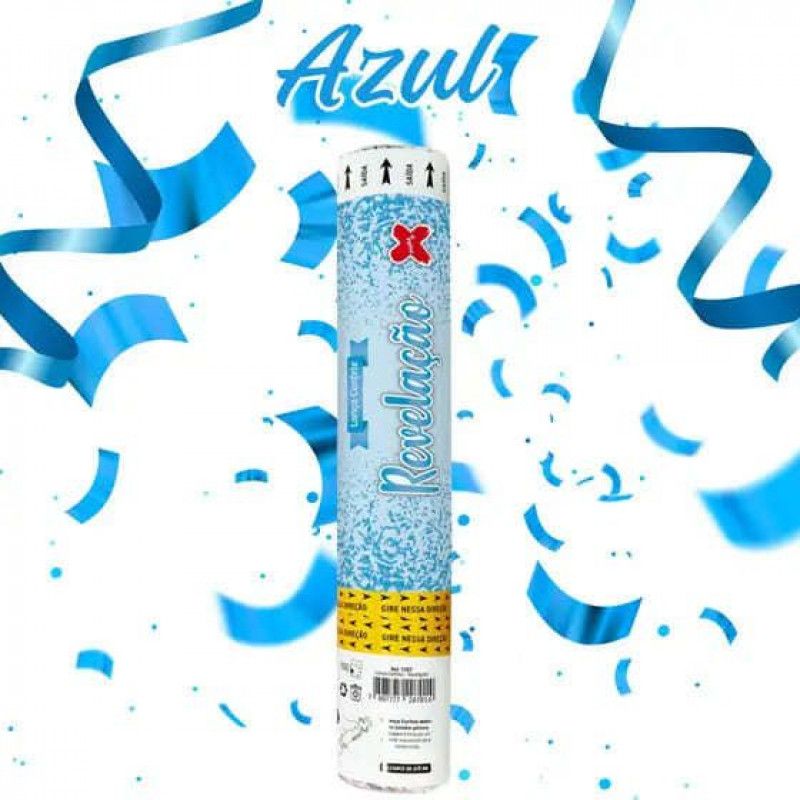 LANCA CONFETE CHA REVELACAO BABY AZUL MAK - REF. 7207 - 1 UNIDADE