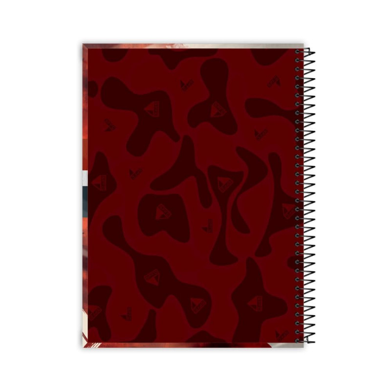 CADERNO 16 MATERIAS CAPA DURA 256 FOLHAS SPFC CREDEAL - REF. 284445 - PACOTE COM 2 UNIDADES