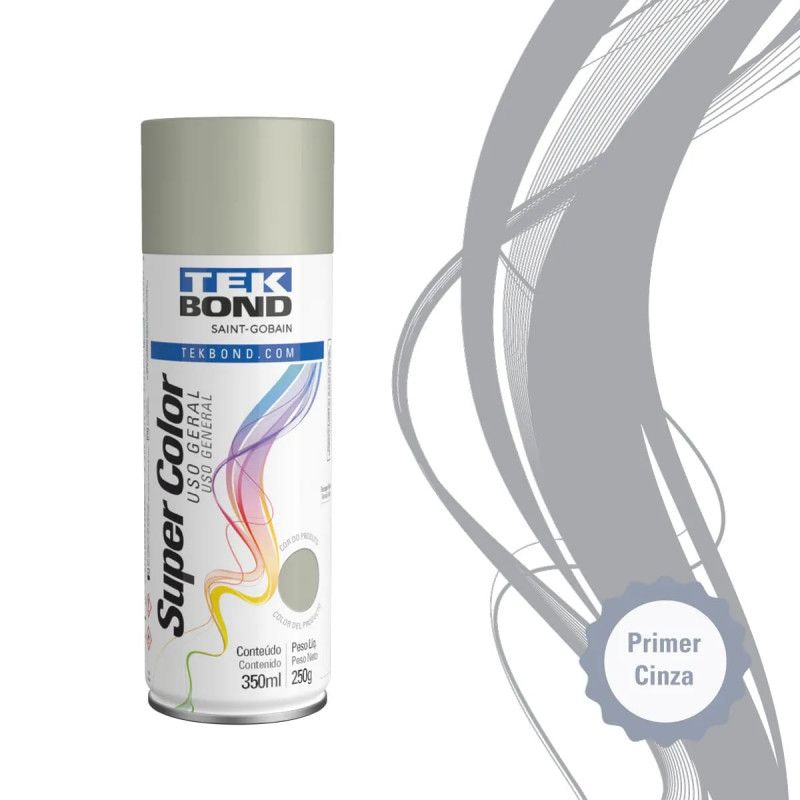 PRIMER FUNDO AEROSSOL USO GERAL 350ML 250G TEKBOND - REF. 69957366620 - 1 UNIDADE