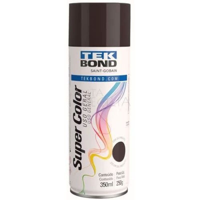 TINTA SPRAY USO GERAL MARROM 350ML TEK BOND - REF. 69957327145 - 1 UNIDADE