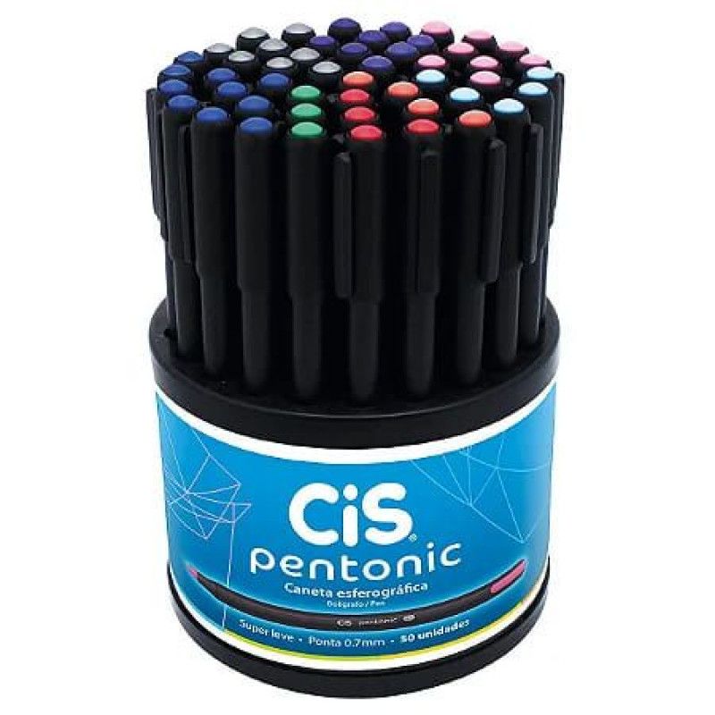 DISPLAY + 60 CANETAS ESFEROGRAFICA 0.7 PENTONIC CIS  - REF. 5.8291 - 1 UNIDADE
