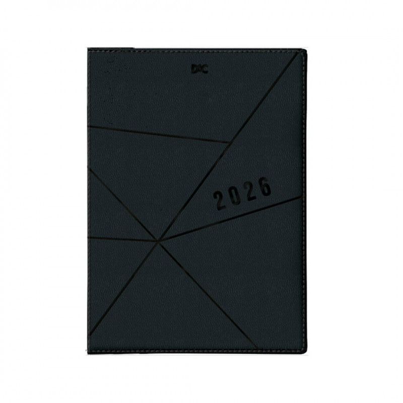 AGENDA COSTURADA BASICA PRETO 2026 DAC - REF. 4681 - 1 UNIDADE