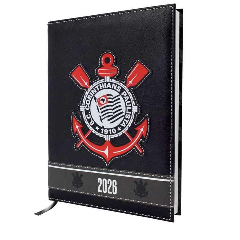 AGENDA COSTURADA CORINTHIANS DAC 2026 - REF. 5271 - PACOTE COM 4 UNIDADES