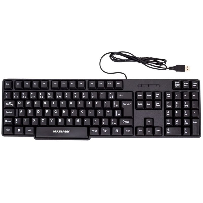TECLADO BASICO USB PRETO SILENCIOSO MULTI - REF. TC213 - 1 UNIDADE