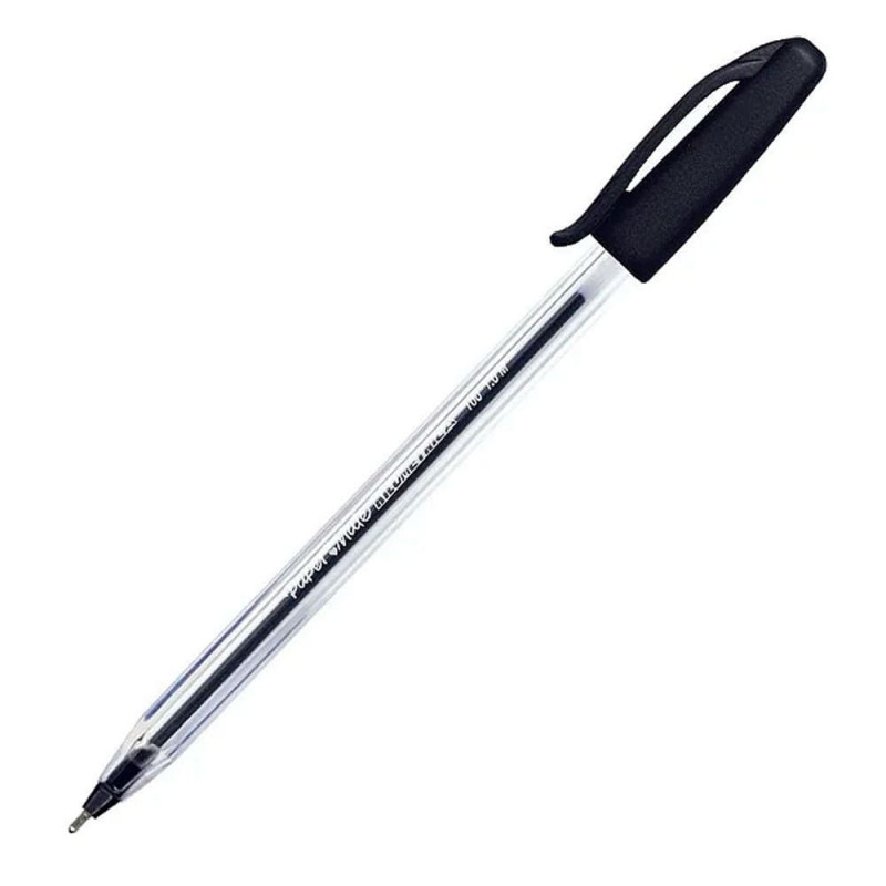 CANETA ESFEROGRAFICA 1.0 KILOMETRICO 100 PRETO PAPER MATE - REF. 1931764 - CAIXA COM 50 UNIDADES