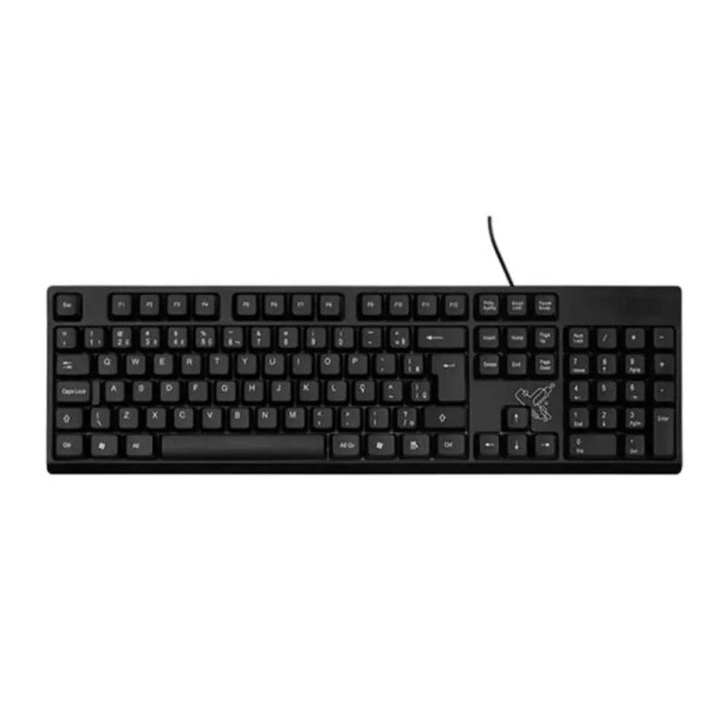 TECLADO BASICO USB PRETO OFFICEEASY MAXPRINT - REF. 60000153 - 1 UNIDADE